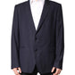 Black Wool Single Breasted Coat Blazer Suit