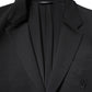 Black Single Breasted Men Coat Blazer Suit