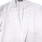 White Single Breasted Men Coat Blazer Suit