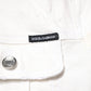 White Graffiti Cotton Stretch Denim Jacket