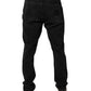 Black Cotton Skinny Men Denim Jeans