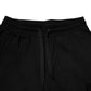 Black Cotton Mid Waist Jogger Sweatpants Pants