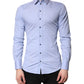 Light Blue Cotton SICILIA Dress Formal Shirt