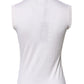 White Sleeveless Cashmere Round Neck Tank Top