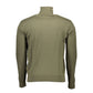 Green Cotton Men Sweater