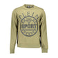 "Green Cotton Men Sweater"