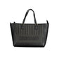 Black Polyurethane Women Handbag