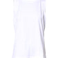 White Cotton Sleeveless Crew Neck T-shirt