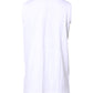 White Cotton Sleeveless Crew Neck T-shirt
