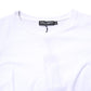 White Cotton Crew Neck Short Sleeves T-shirt