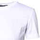 White Cotton Crew Neck Short Sleeves T-shirt