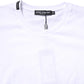 White Cotton Crew Neck Short Sleeves T-shirt
