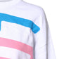 White Graphic Print Cotton Long Sleeves T-shirt