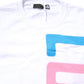 White Graphic Print Cotton Long Sleeves T-shirt