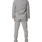 Black White DG Print Cotton Pajama Set Sleepwear
