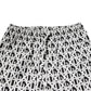 Black White DG Print Cotton Pajama Set Sleepwear