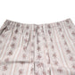 Beige Floral Print Cotton Men Pajama Set Sleepwear