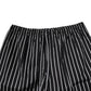 Black White Stripes Cotton Men Pajama Set Sleepwear