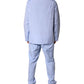 Light Blue DG Logo Cotton Men Pajama Set Sleepwear