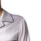 White Satin Silk Men Pajama Set Sleepwear
