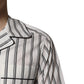 White Black Stripes Cotton Men Pajama Set Sleepwear