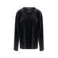 Black Synthetic Sweatshirt