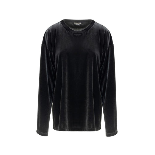 Black Synthetic Sweatshirt