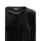 Black Synthetic Sweatshirt