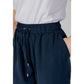 Blue Polyester Pant