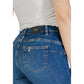 Blue Cotton Skinny Jean