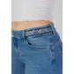 Light Blue Cotton Bootcut Jean