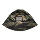 Multicolor DG Plaque Wide Brim Bucket Hat