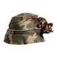 Multicolor Leopard Embellish Wide Brim Bucket Hat