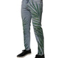 Light Blue Leaf Cotton Classic Men Denim Jeans