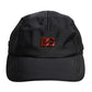 Black Nylon Logo 6 Panels Baseball Cap