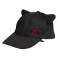 Black Cotton Logo Patch 6 Panels Baseball Cap