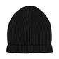 Black Cashmere Knitted Winter Beanie Hat