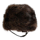 Brown Fur Women Bucket Hat