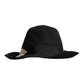 Black Logo Embroidered Women Wide Brim Hat