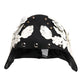 Black Wool White Floral Gold Leaf Cloche Hat