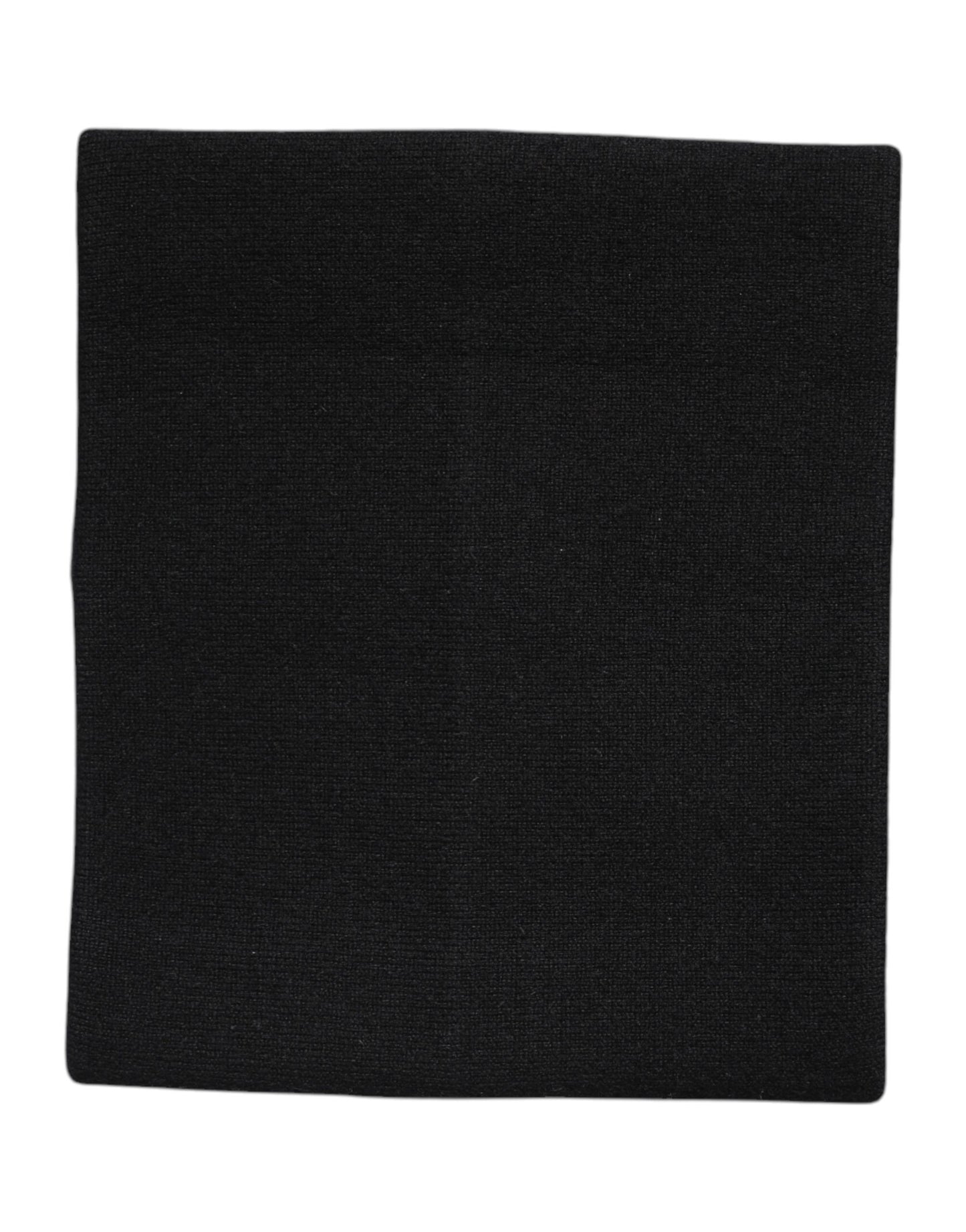 Black Cashmere Knitted Neck Warmer Foulard Scarf