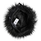 Black Faux Fur Bucket Hat