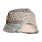 Multicolor Patchwork Embellished Bucket Hat