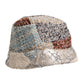 Multicolor Patchwork Embellished Bucket Hat