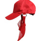 Red Cotton 6 Panels Women Baseball Cap