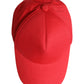 Red Cotton 6 Panels Women Baseball Cap