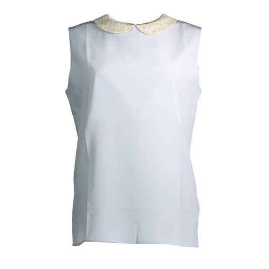 Blue Silk Women Top