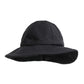 Black Cotton Wide Brim Bucket Hat
