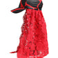 Red Black Lace Tulle Cotton Baseball Cap