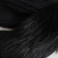 Black Acrylic Knitted Fur Winter Beanie Hat